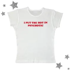 Cute Short Top Women's Summer Casual Slim Fit Street T-shirt - White - View 1
