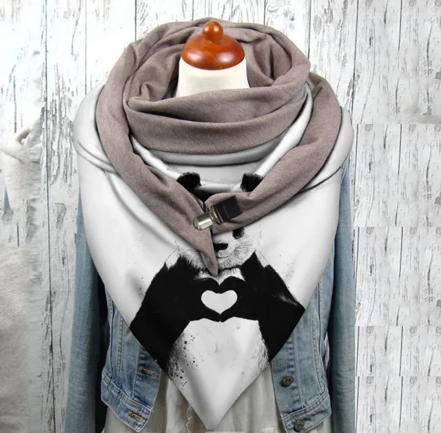 Men's And Women's Fashion Simple Cat Printing Scarf No 1 Color - Shop at LoveMi