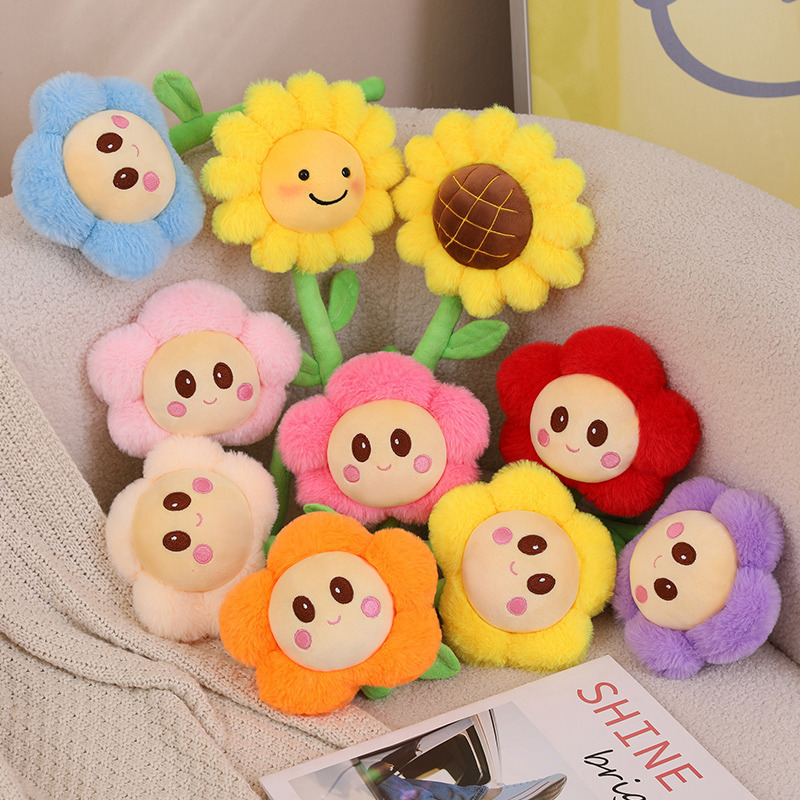 Creative SUNFLOWER Colorful Flower Plush Toy