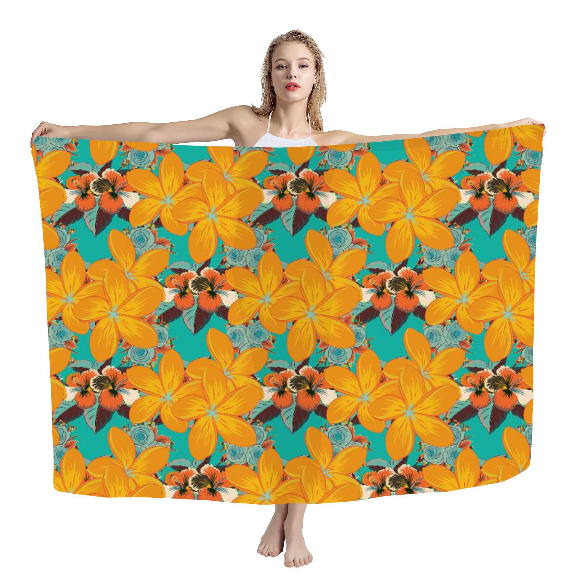 Cover Shawl Hawaiian Travel Beach Bath Towel Polynesian Seaside Quick drying Wrap Yarn Zrd1512 - Shop at LoveMi