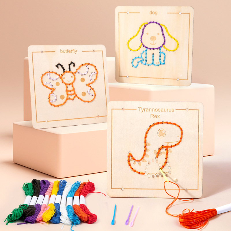 Embroidered Rope Educational Wooden Toys — image 1
