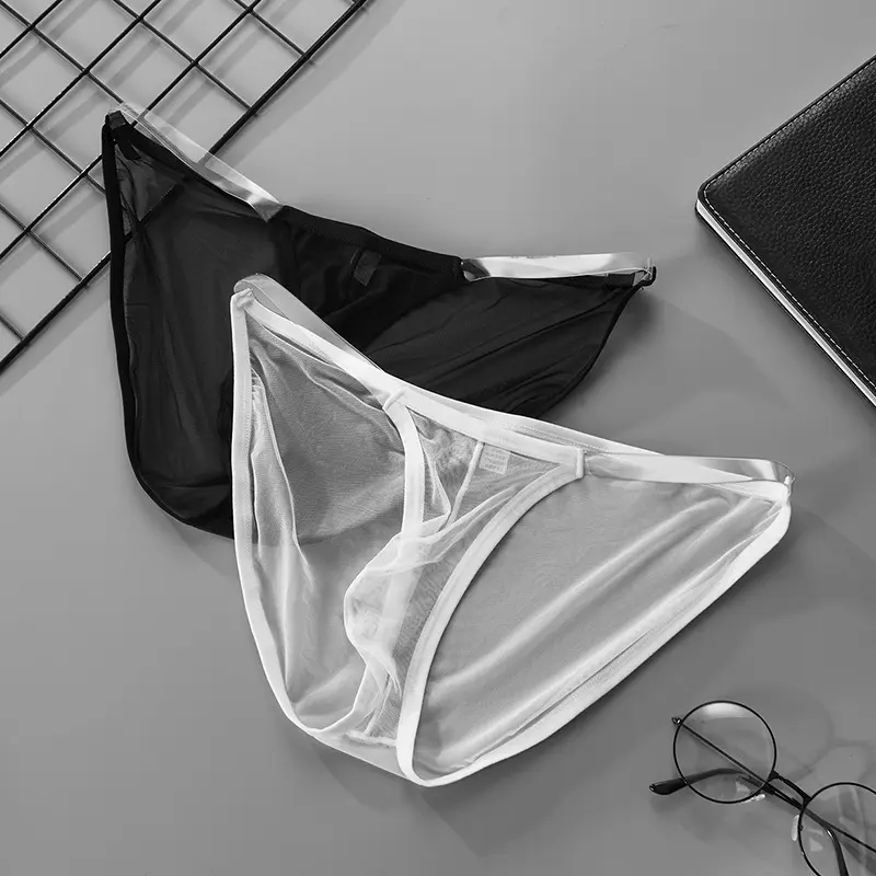 Men's Full Mesh Transparent Belt Thin Low