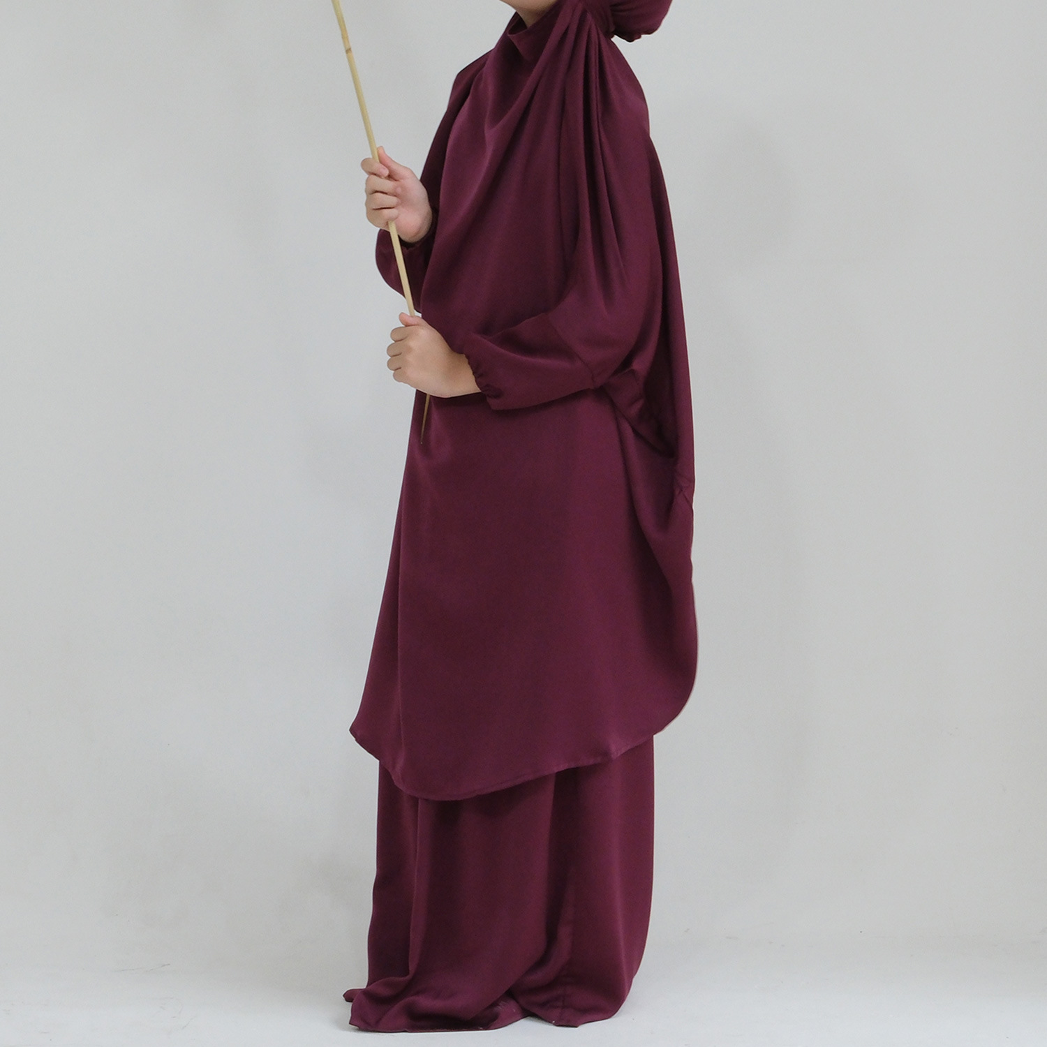 Children's Large Swing Solid Color Dress
