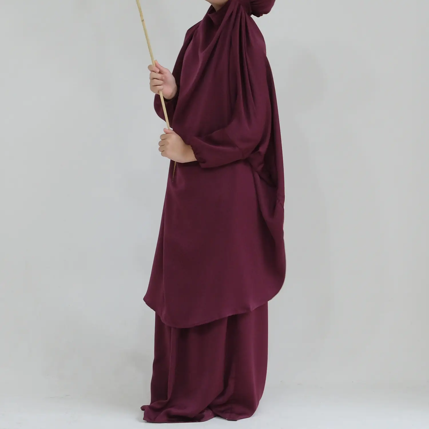 Children's Large Swing Solid Color Dress