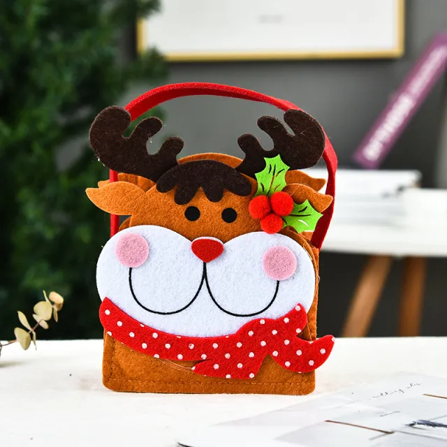 Three dimensional Drawstring Decorative Apple Bag Cute Tote Deer - Shop at LoveMi