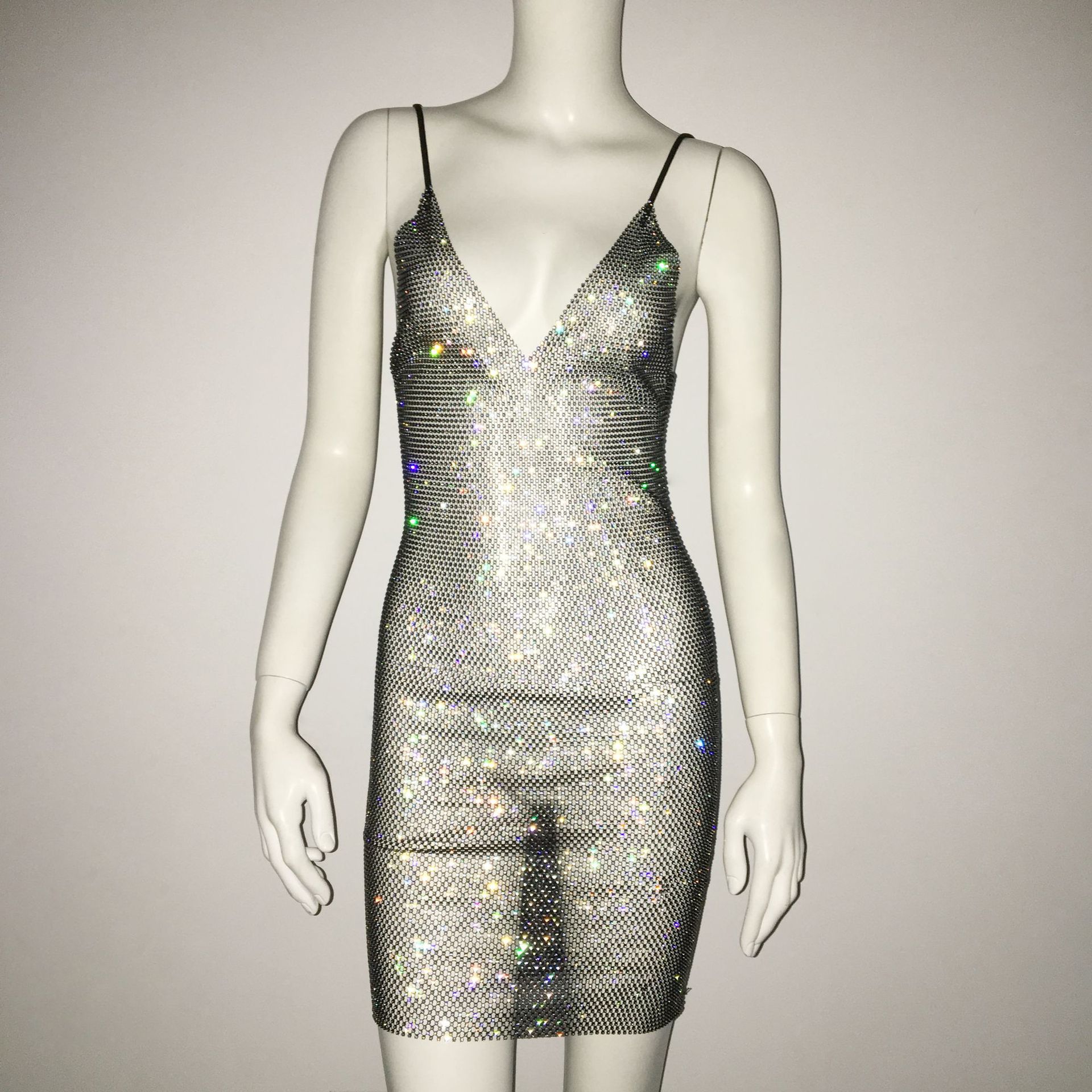 Sparkling Mesh Mini Dress, picture 8 of 9