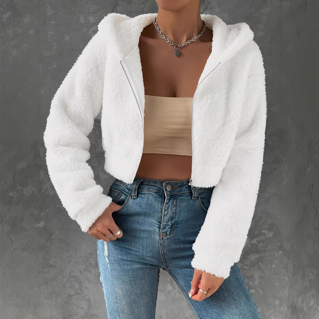 Fashionable Casual Thick Plush Top For Fall And Winter