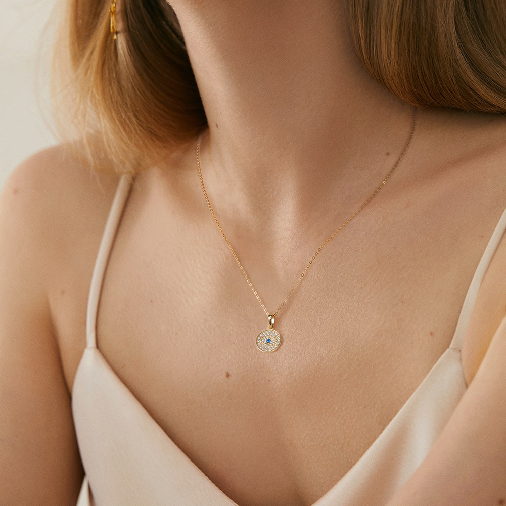 Geometric Round Fashion Personalized Necklace