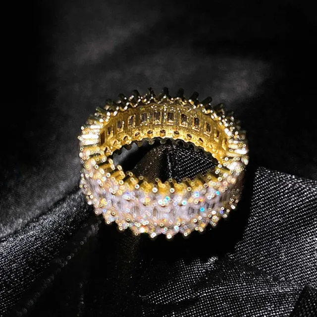 Creative And Fashionable Zircon Inlaid Ring Yellow Gold - Shop at LoveMi