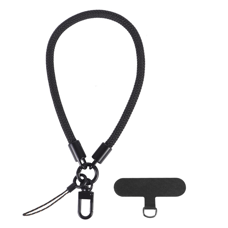 Mobile Phone Short Polyester Rope Anti-theft Wrist Strap Keychain