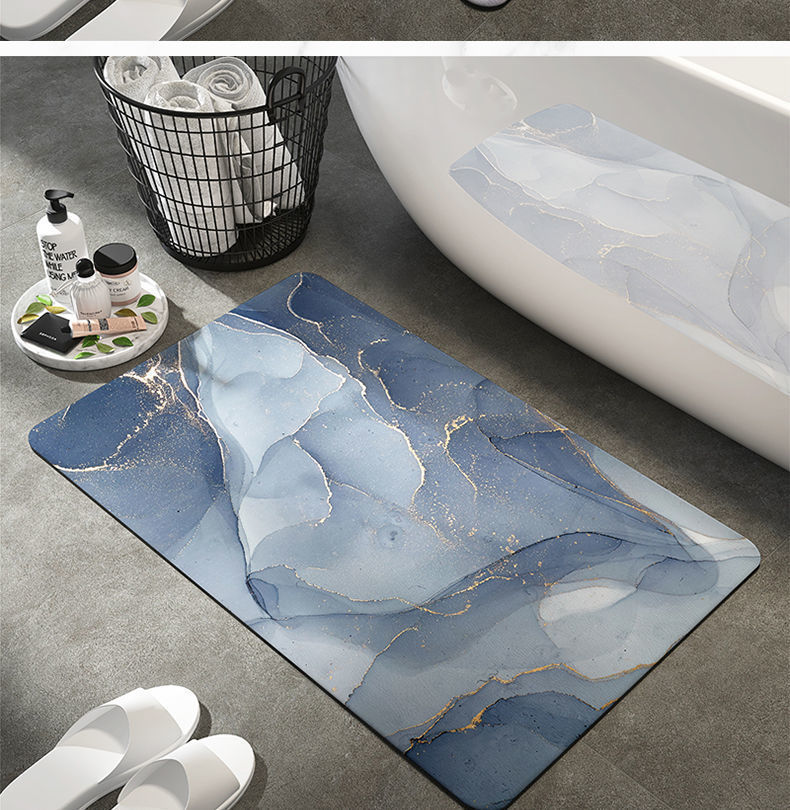 Title 8, Diatom Ooze Bathroom Absorbent Non-slip Floor Mat