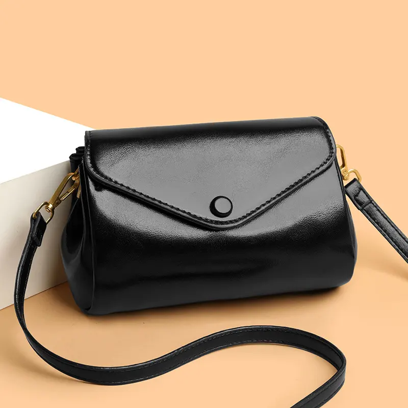 Retro Commuter PU Soft Leather Multi-Compartment Versatile Casual Crossbody