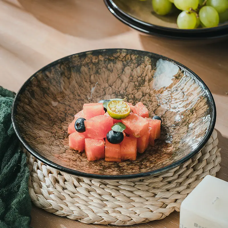 Ceramic Creative Household Round Dinner Plate