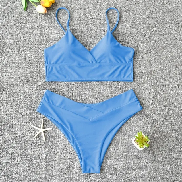 Swim Suit Swimsuit Women Two Piece Swimwear Beach Bikini 27 Purple - Shop at LoveMi