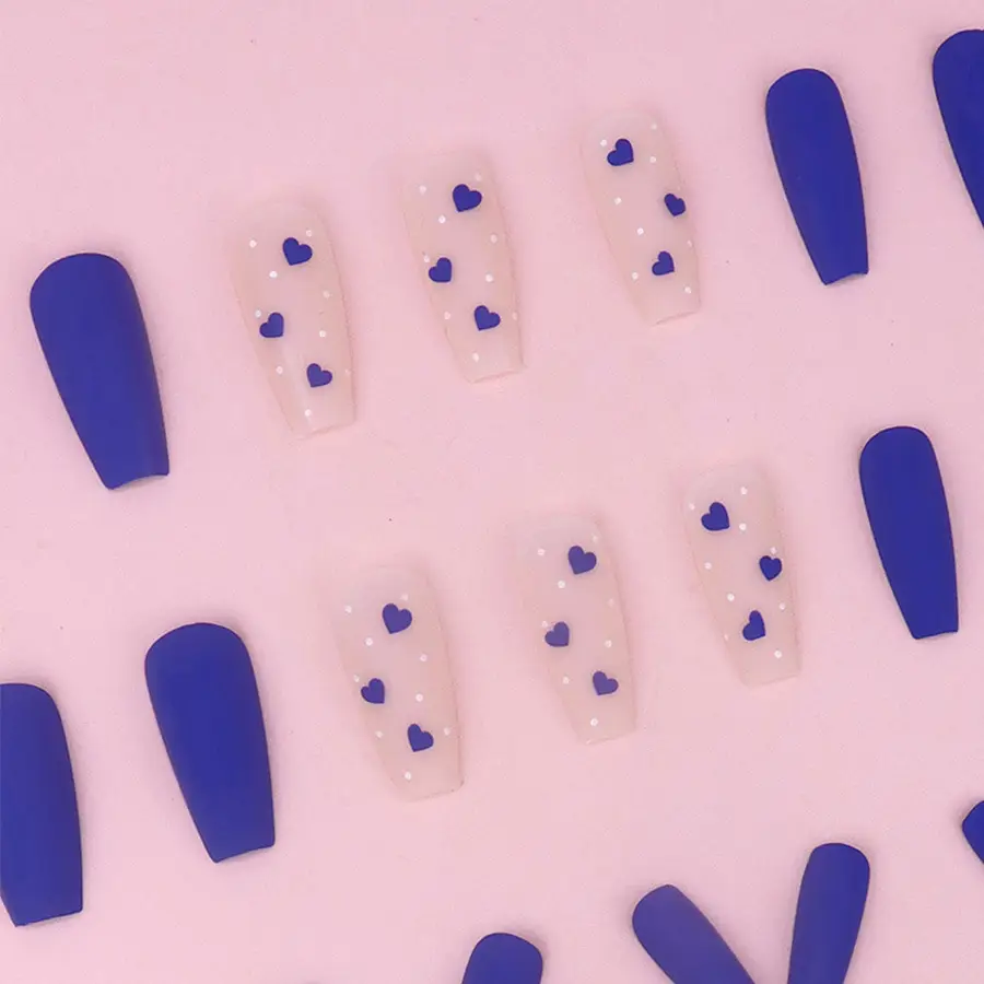 Blue Loving Heart Matte Fashion Wear Armor