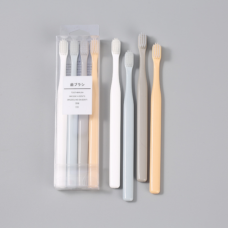 Title 3, Macarons 4 Pack Soft-bristle Toothbrush