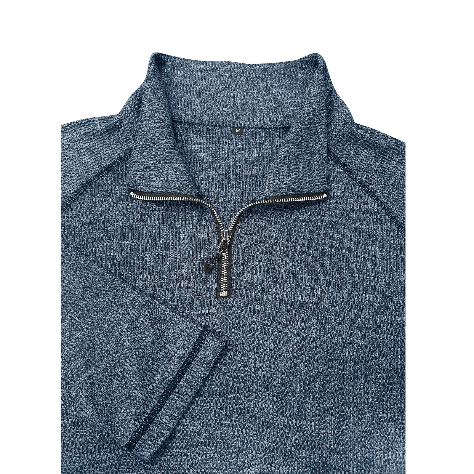 Men's zip-up turtleneck top