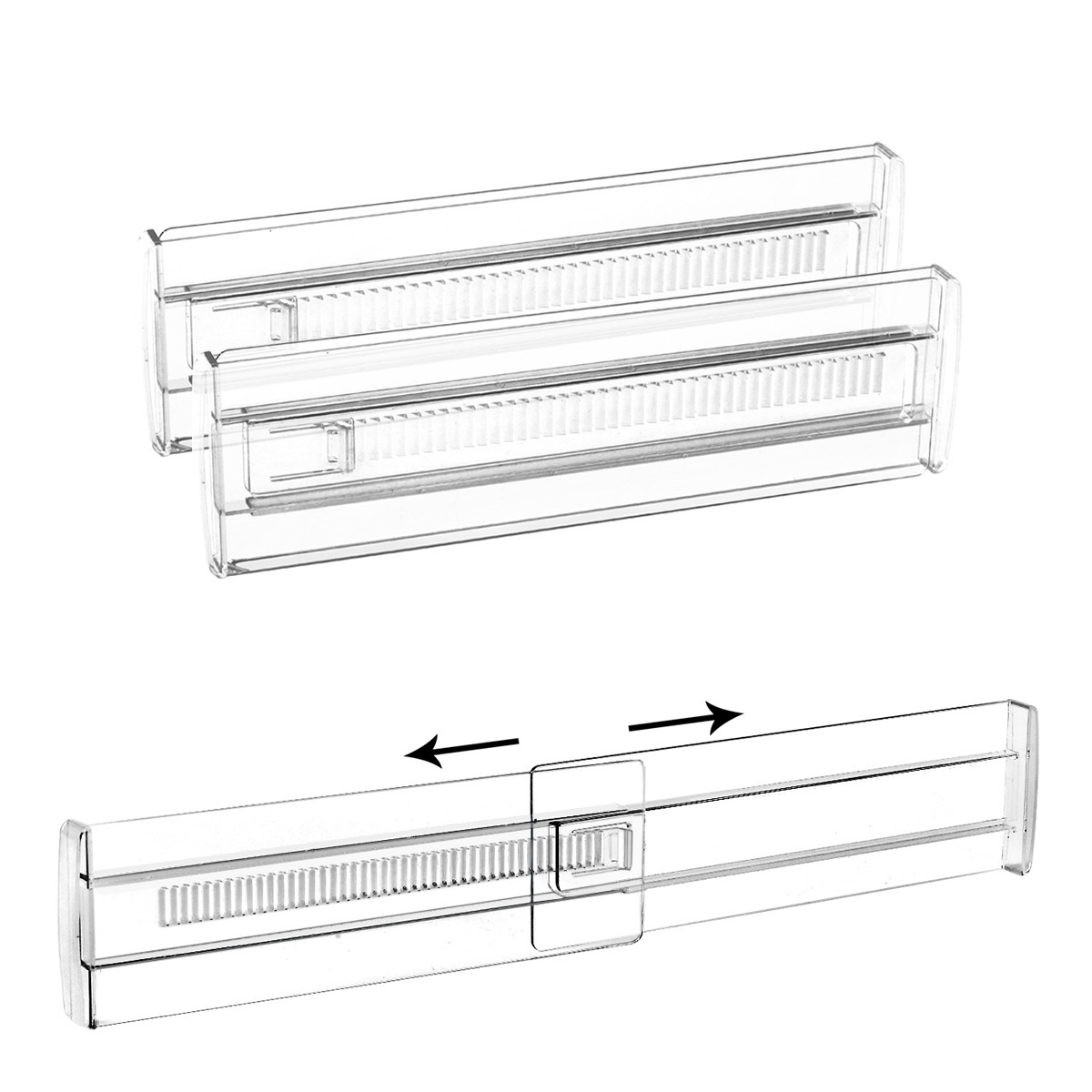 Adjustable Divider Length Adjustable Storage Partition For Drawers