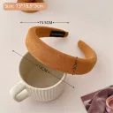 1 Orange Suede Hair Band