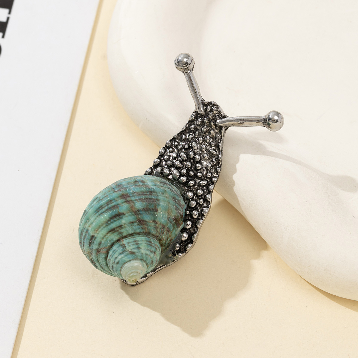 Shell Snail-Shaped Brooch, picture 2 of 6