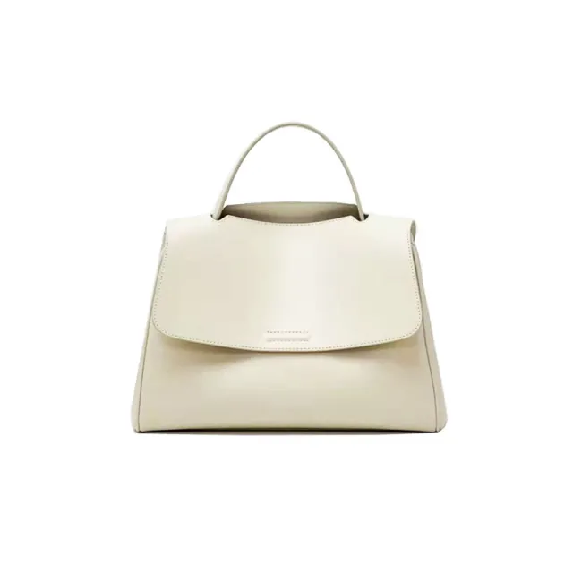 New Fashion Cattlehide Leather Crossbody Shoulder Bag For Women Cream - Shop at LoveMi