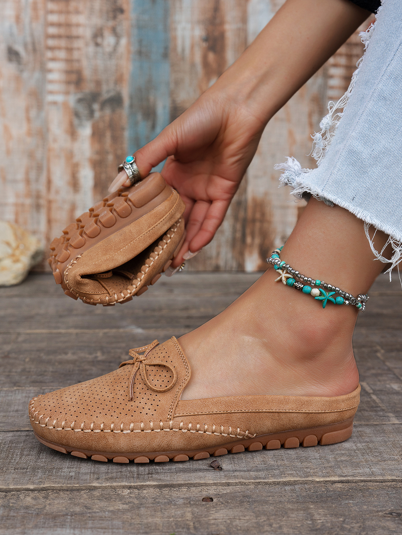 PU Leather Loafers – pair view Pink