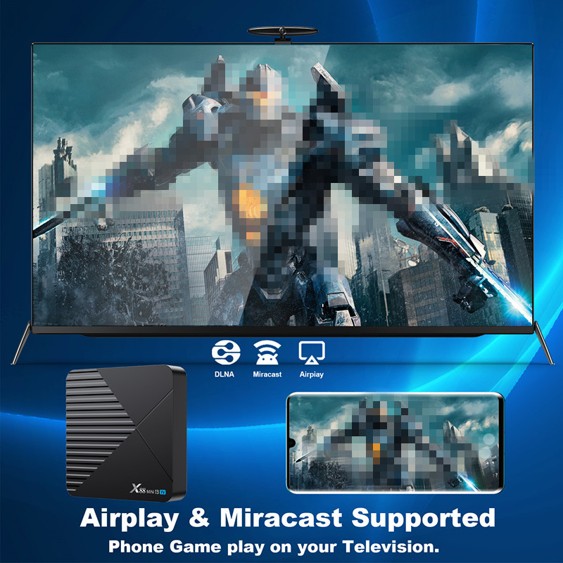 Box TV Android X88 MINI 13 — HDMI, Wi-Fi et Bluetooth 8