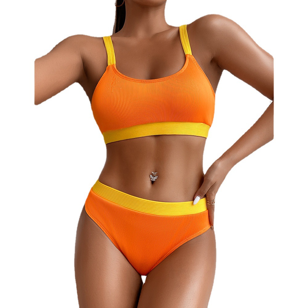 New Special Cloth Thread Sunken Stripe Bikini For Women - Image 21