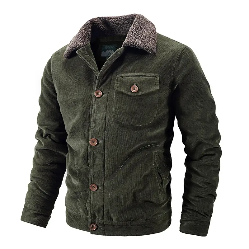 Men's Loose-Fit Fashionable Corduroy Jacket