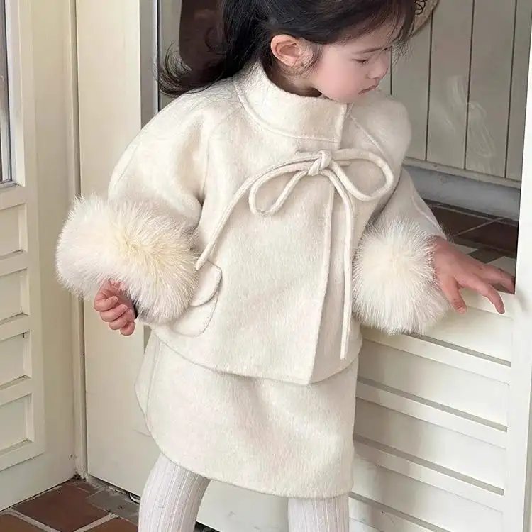 Girls' Woolen Suit Cloak
