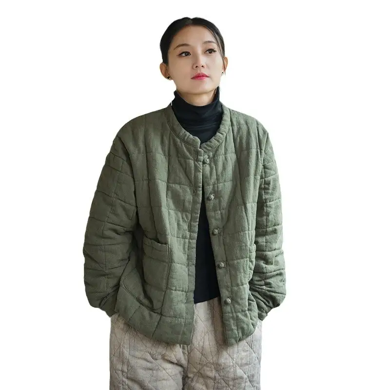 Fashion Artistic Women's Short Cotton-padded Coat