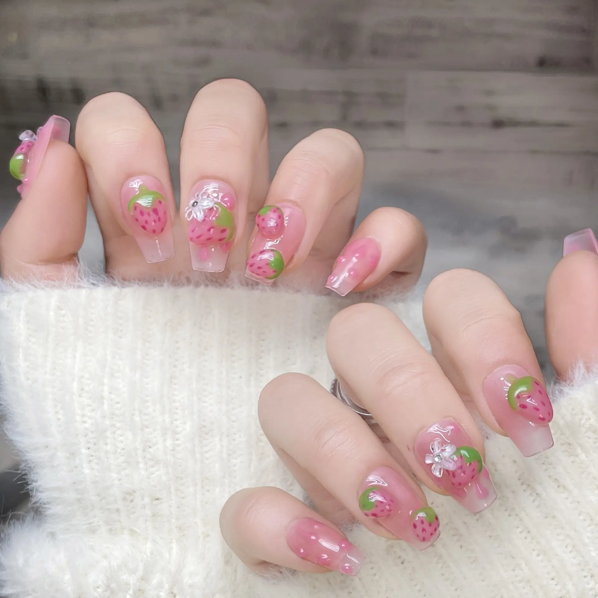 Handmade Strawberry Sweetheart Cute Style Wear Armor