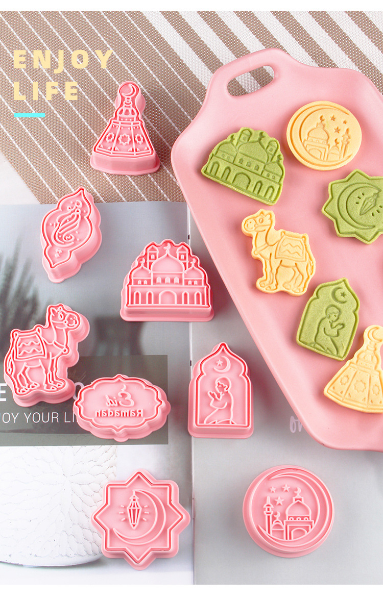 Cookie Mold 3d 3d Diy Plastic Suit Home Cake Cookie Press Type Baking Tool Cutter — foto 9