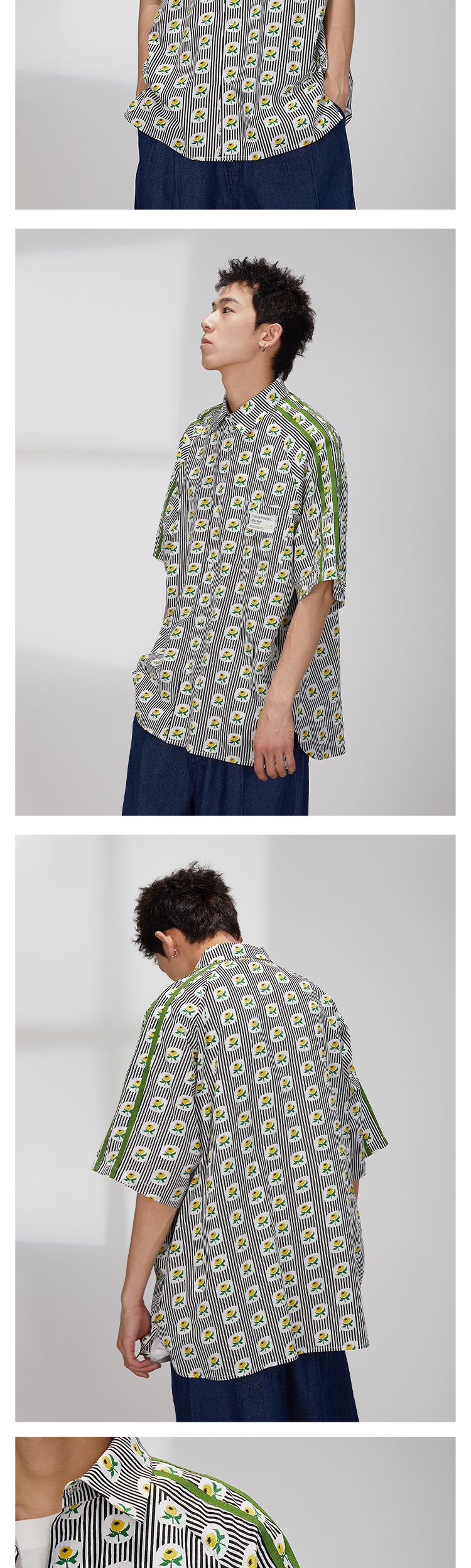 Title 4, Short sleeve shirt with flowers