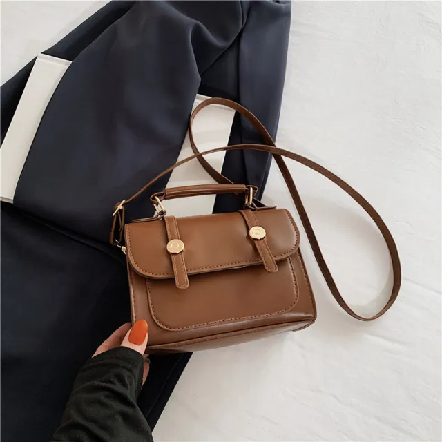 Retro Handbag Ins Shoulder Crossbody Brown - Shop at LoveMi