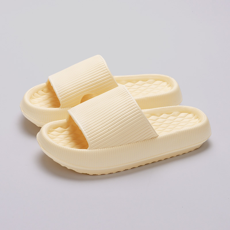 Summer EVA Slippers Solid Color Rhombus Stripe Anti-slip Slippers New Women's Ho - Picture 12 of 12