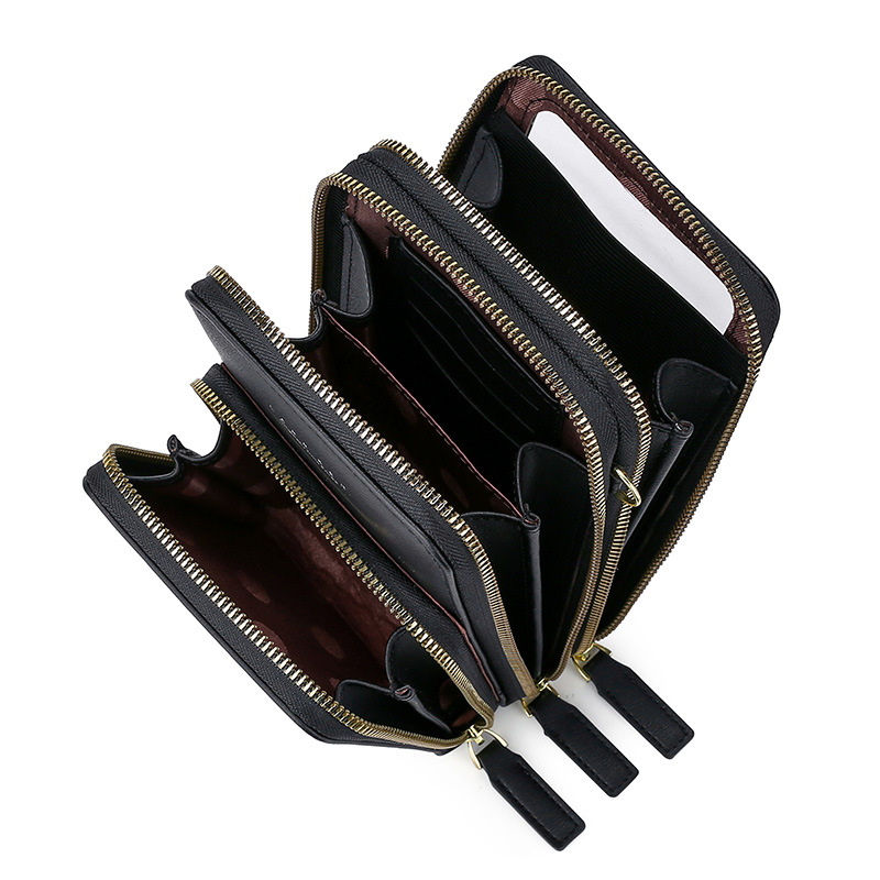 Korean Version Large Capacity Transparent Window Mobile Phone Bag - Image 3