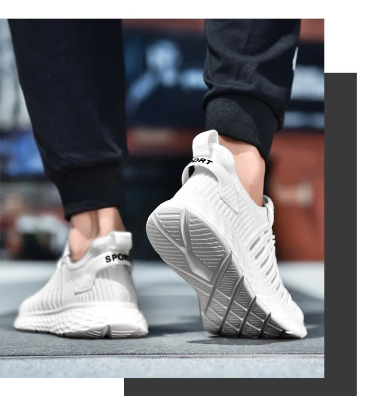 Title 8, Sneakers flying woven mesh casual running shoes