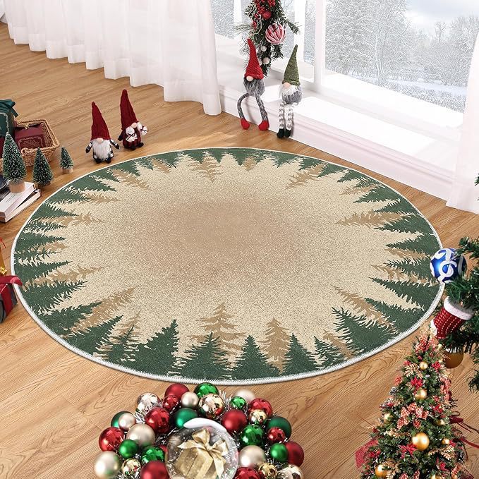 Christmas Round Carpet 6