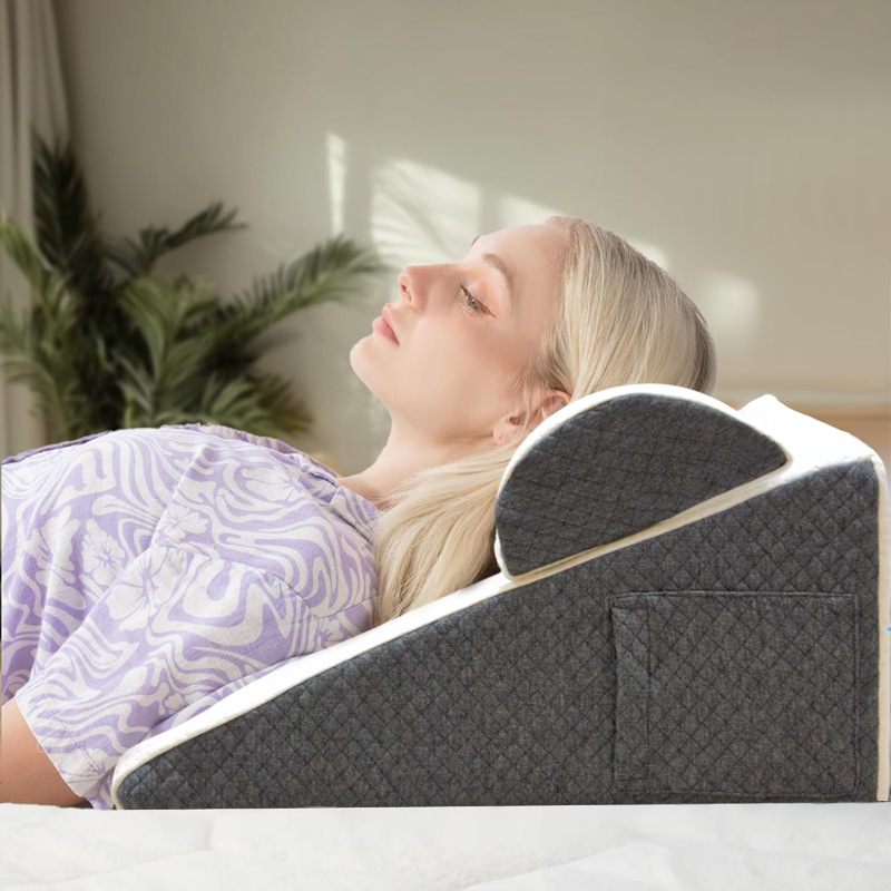 Triangular Sofa And Semicircular Bedside Pillow Set
