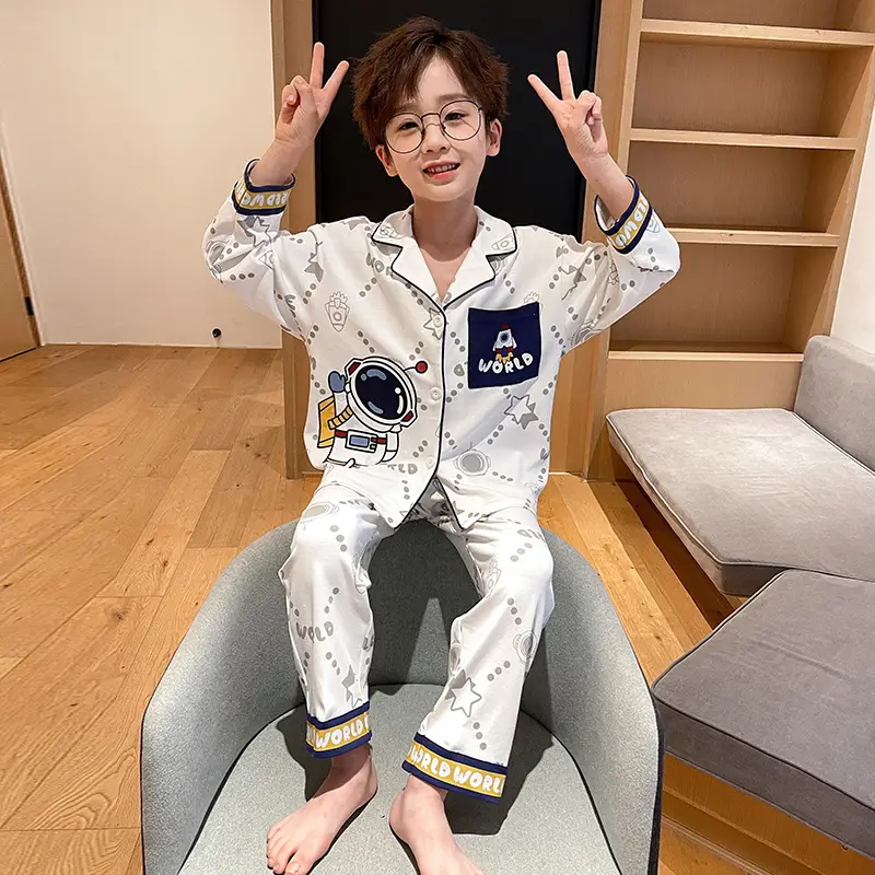 Boys' Cotton Long Sleeve Thin Homewear