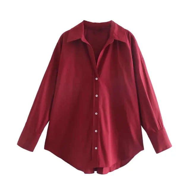 Urban Casual Multi color Poplin Shirt Wine Red - Shop at LoveMi