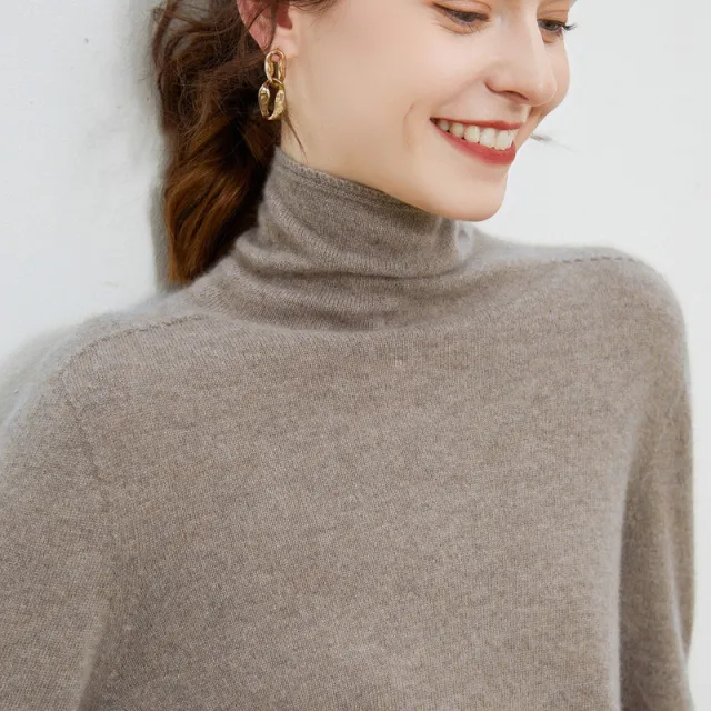 New Women's Loose fit Ribbed Turtleneck Cropped Knit Pullover Sweater Purple Velvet - Shop at LoveMi