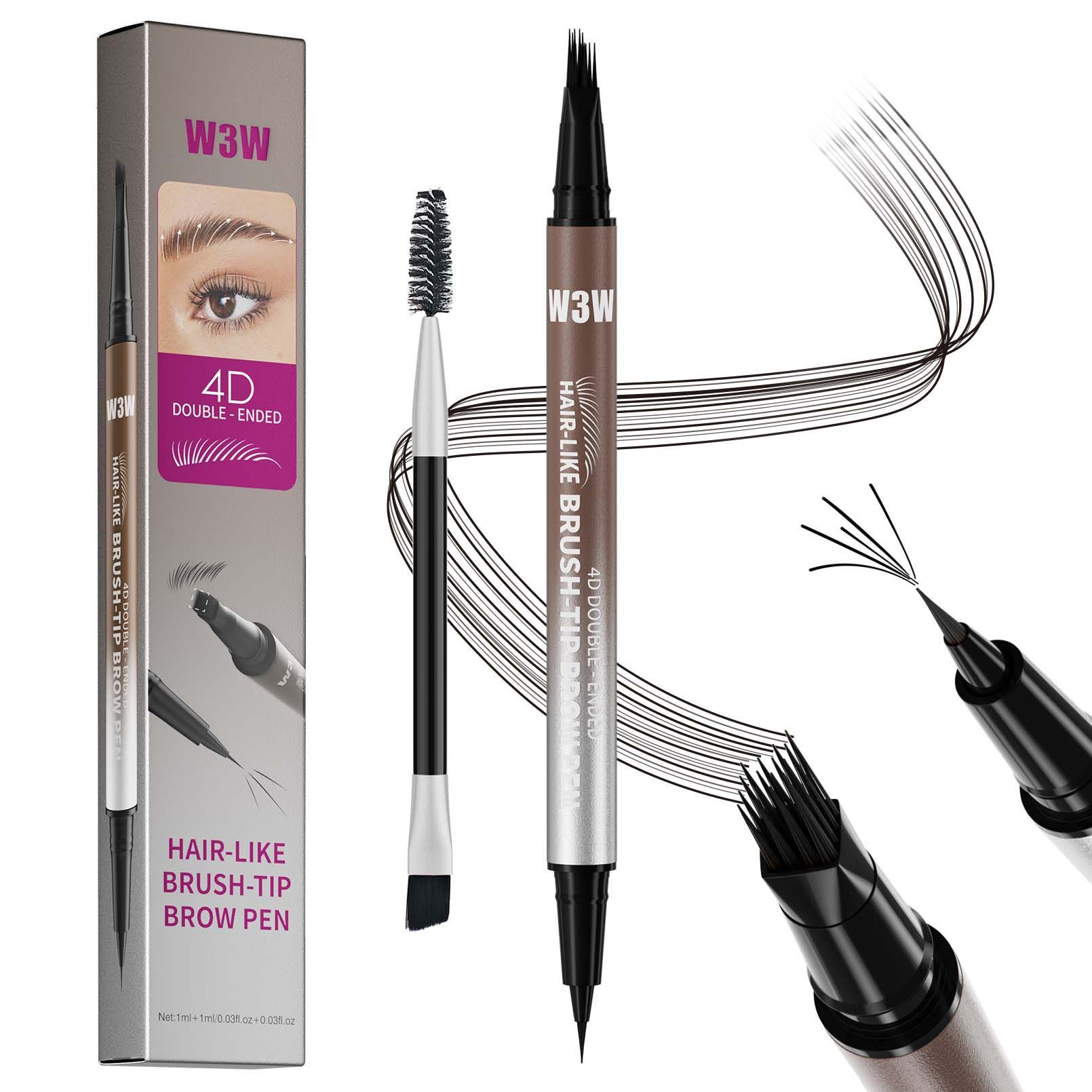 Sweat-proof Multi-pronged Eyebrow Brush Liquid Brow Pencil — foto 6