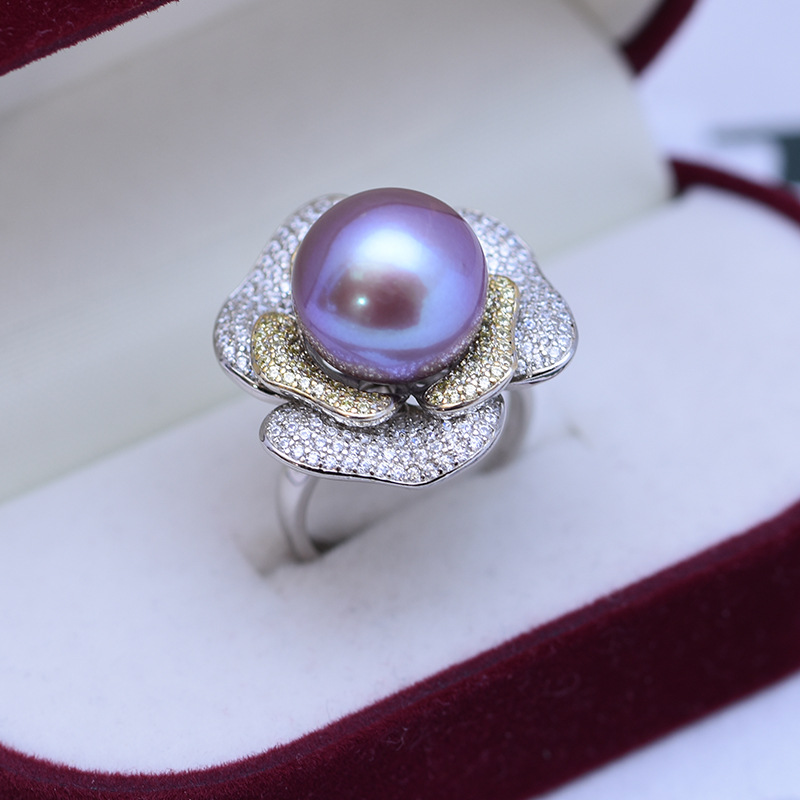 S925 Purple Pearl