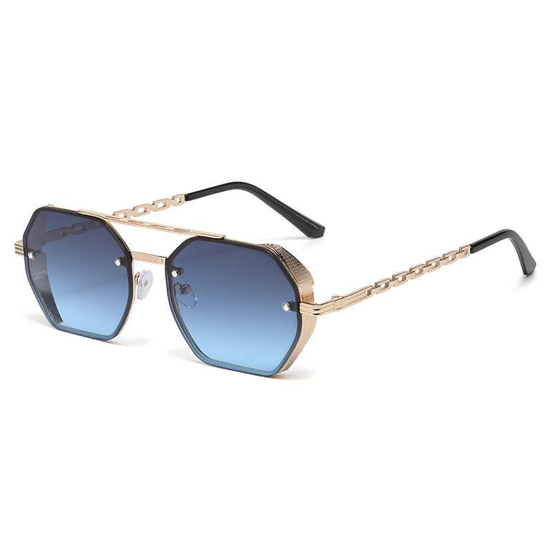 High-end Multi-sided Dual-bridge Sunglasses For Women, Fashionable