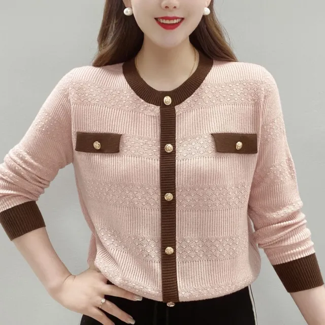 Women's Knitwear Spring And Autumn Western Style All matching Pink - Shop at LoveMi