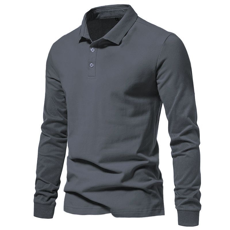 Camisa Polo Masculina de Manga Longa e Modelagem Solta