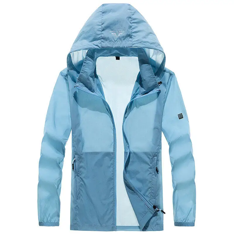 Ice-silk Sun-protective Jacket For Men Detachable Summer