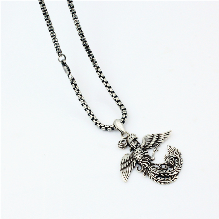 Phoenix Pendant 925 Sterling Silver Handmade Personalized Minority Vintage